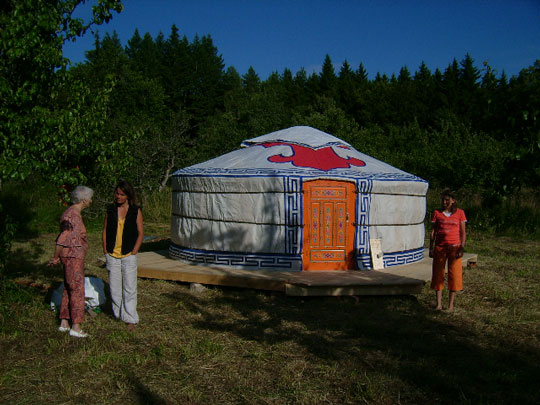 The PAN Tiwaz yurt is finished on Magnetic 5, Yellow Galactic Star