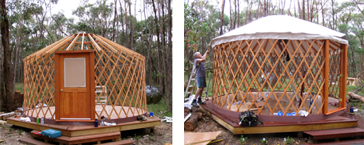 Yurt - construction pics